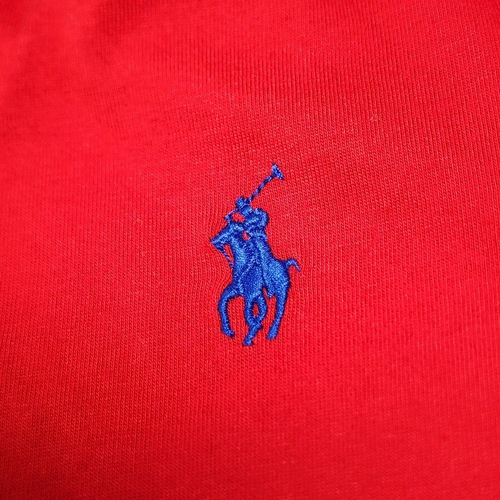 Polo Ralph Lauren Colorblock Hooded‎ Long Sleeve T Shirt Mens XS Classic Retro